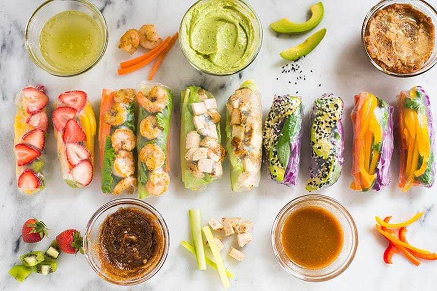 Healthy snack platter